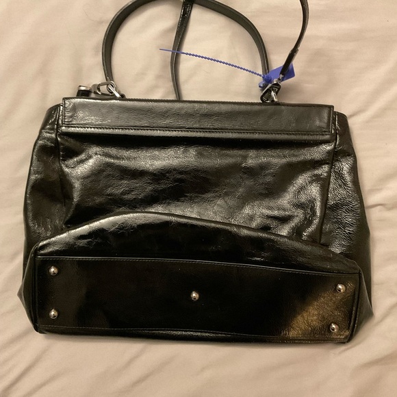 LONGCHAMP “Gatsby” Black Patent Leather Satchel - Picture 2 of 7